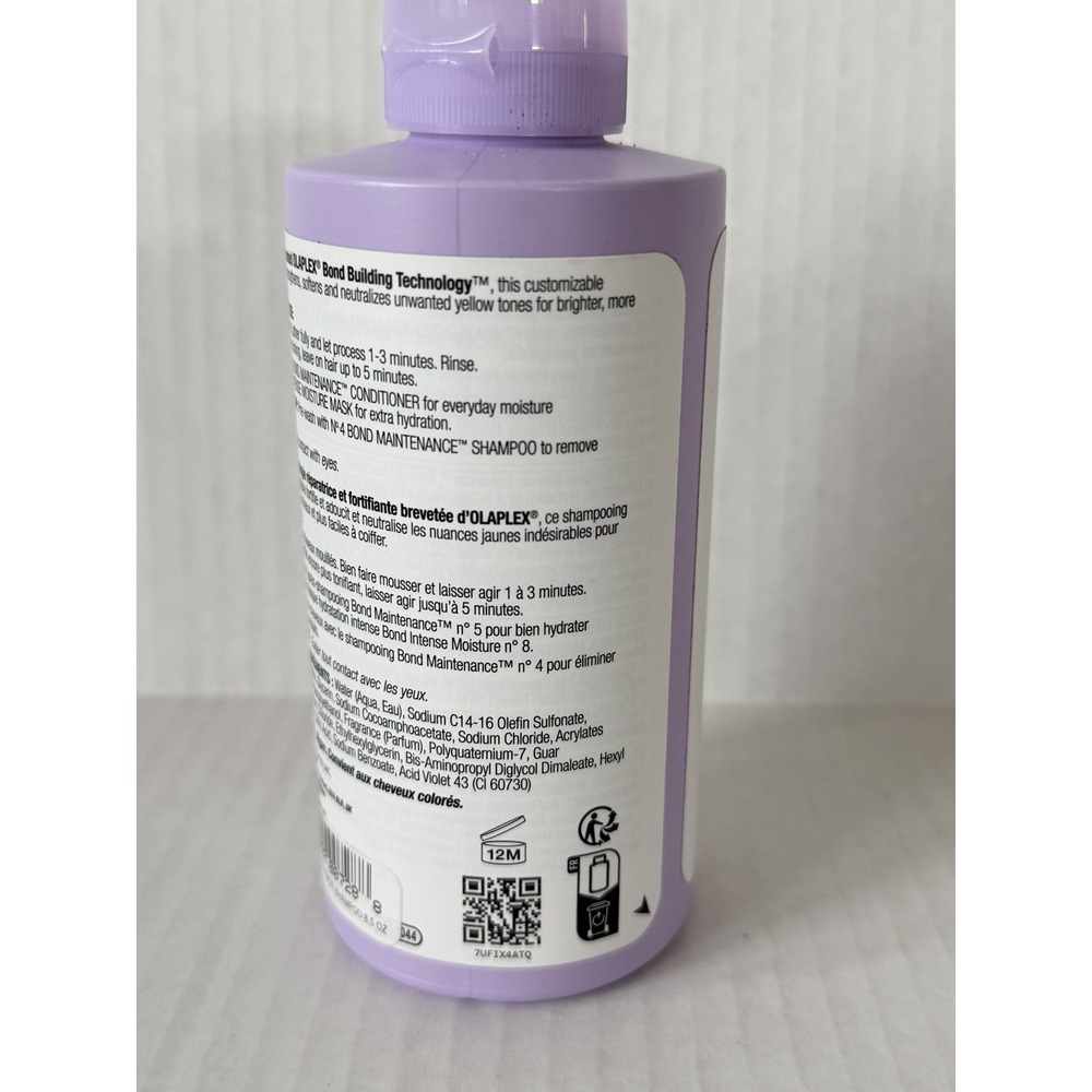 OLAPLEX No. 4P Blonde Enhancer Toning Purple Shampoo 8.5 oz 250mL NEW Sealed - Picture 3 of 6